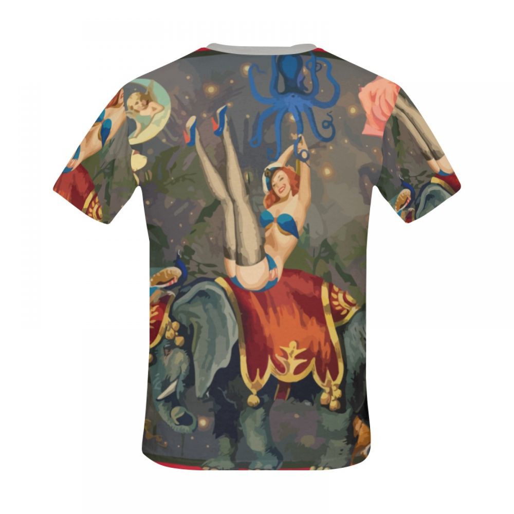 Camiseta Corta México Arte Digital Alegría Mundo Hombre