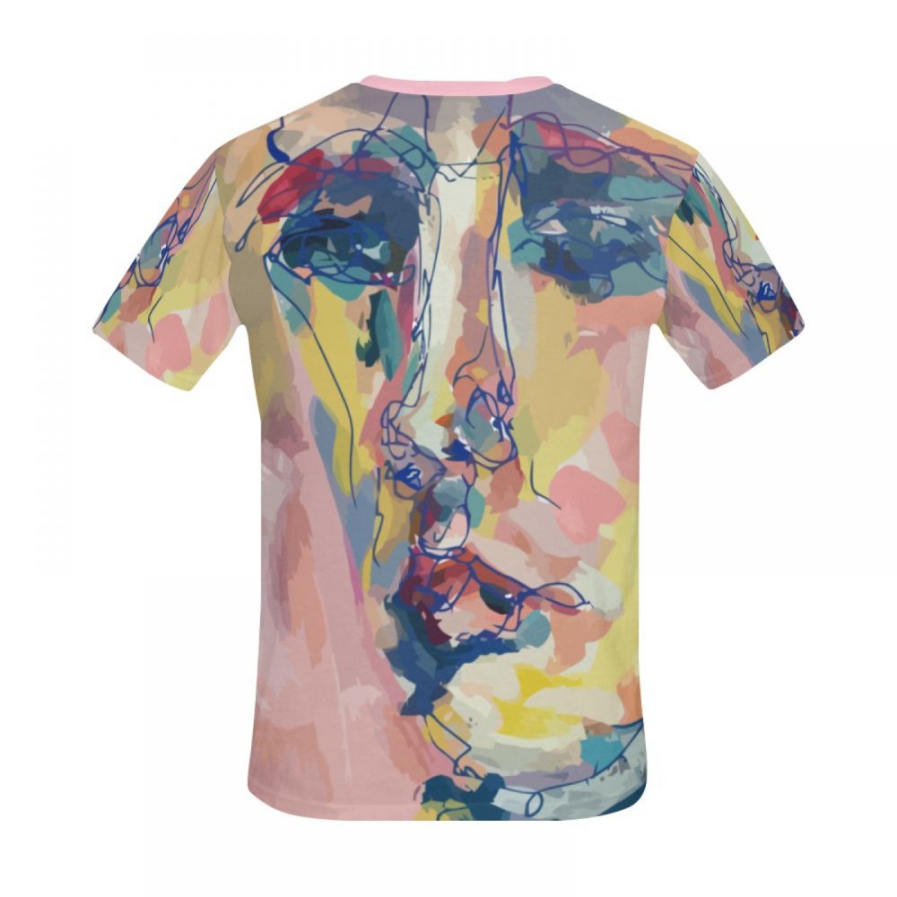 Camiseta Corta México Arte Digital Mujer Rosa Hombre