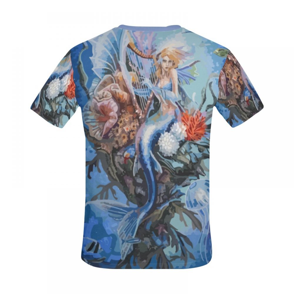 Camiseta Corta México Canción De Cuna De Sirena De Arte Digital Hombre