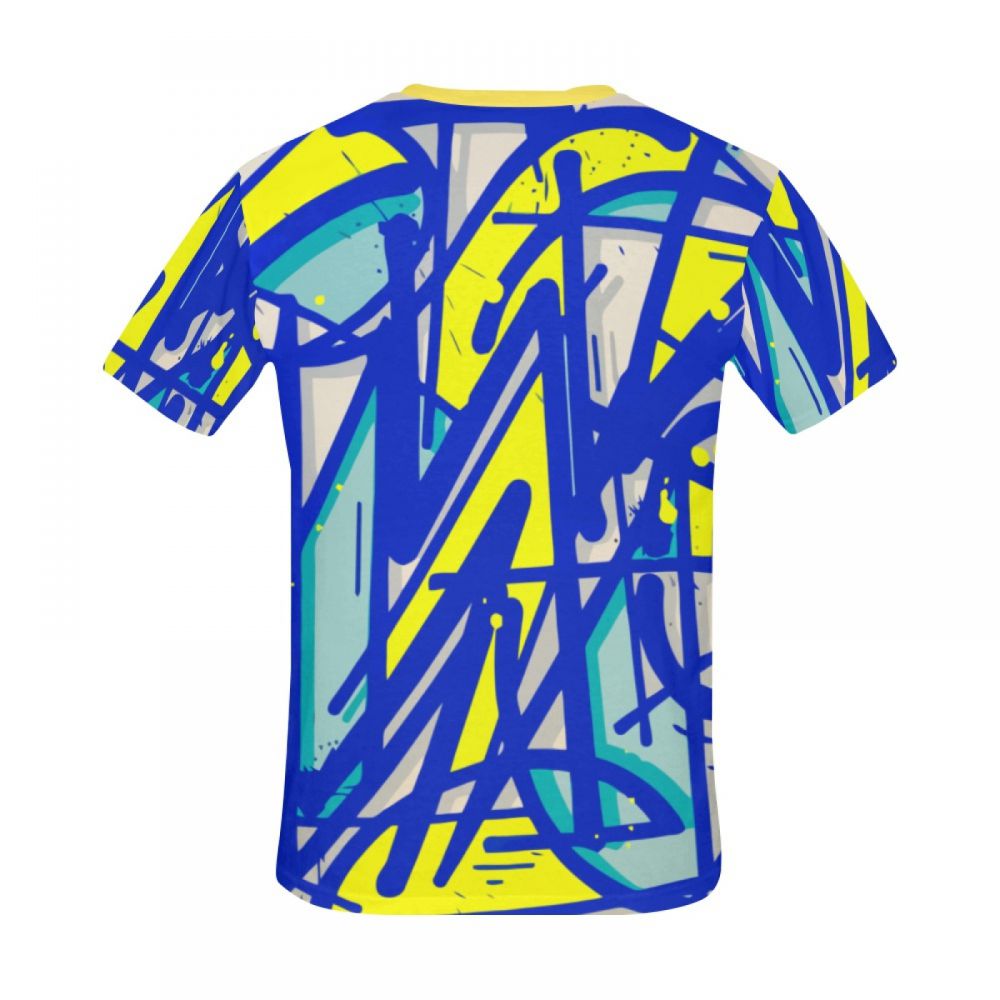 Camiseta Corta México Módulo De Extrusión De Arte Abstracto Hombre