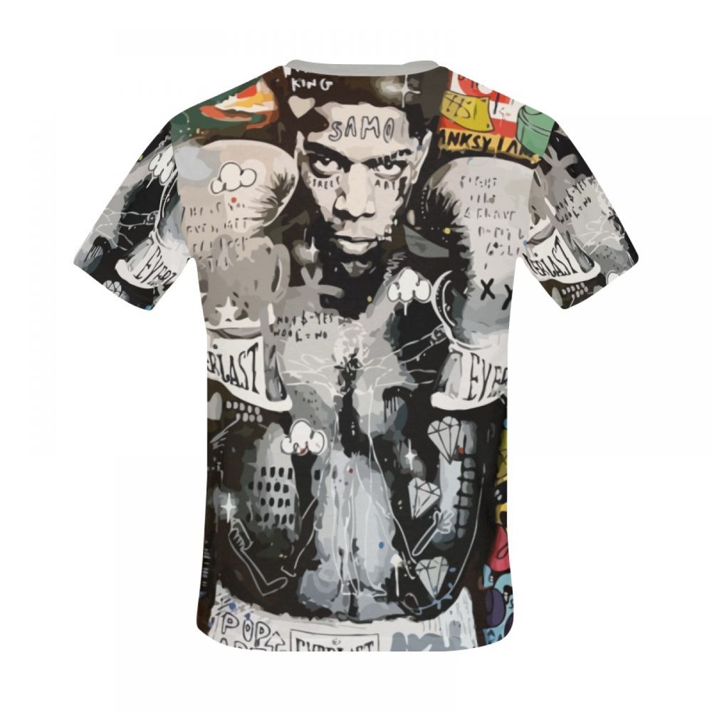 Camiseta Corta México Icono Arte Boxeo Hombre