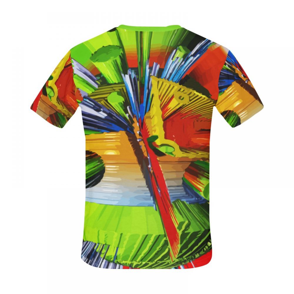 Camiseta Corta México Arte Digital Terremoto Pico Hombre