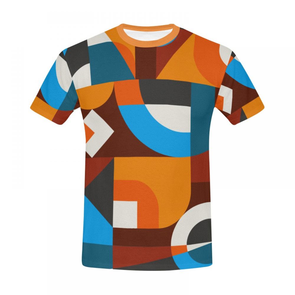 Camiseta Corta México Arte Geométrico Mundo Hombre