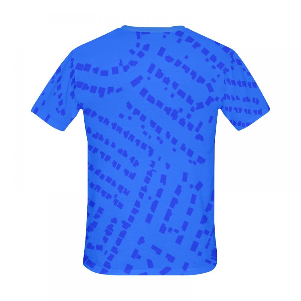 Camiseta Corta México Arte Digital Puntos Azules Hombre