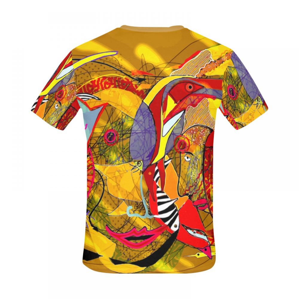 Camiseta Corta México Arte Pez Villancico Hombre