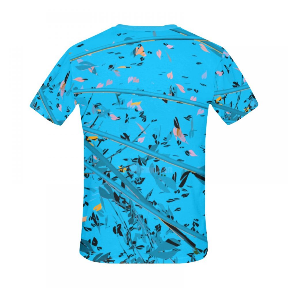 Camiseta Corta México árbol Arte Hoja Pájaro Hombre