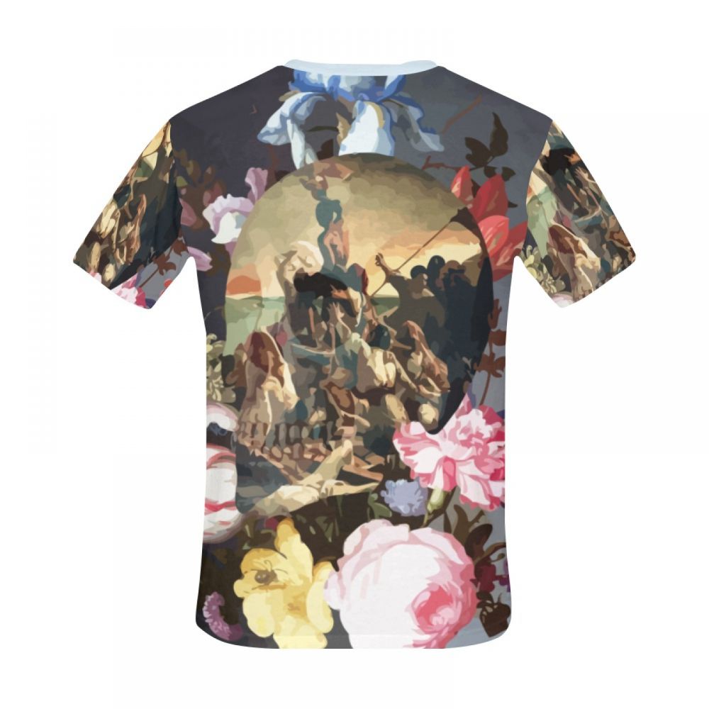 Camiseta Corta México Arte Surrealismo Renacimiento Guerra Hombre