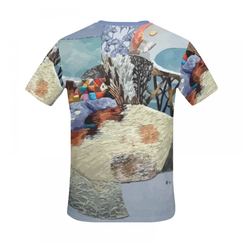 Camiseta Corta México Arte Campo Helada Y Sol Hombre