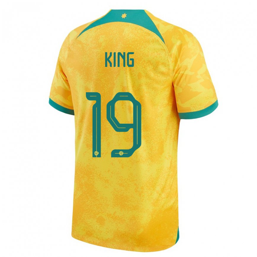 Niño Camiseta Australia Joel King #19 Dorado 1ª Equipación 22-24 México