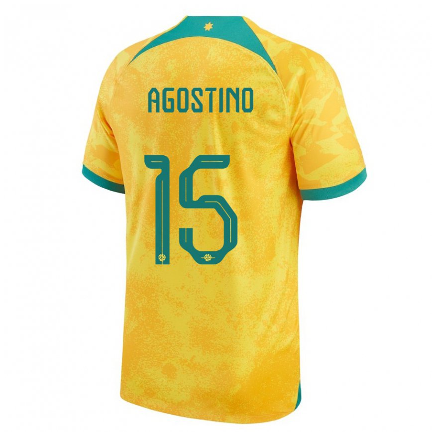 Niño Camiseta Australia Nick D'agostino #15 Dorado 1ª Equipación 22-24 México