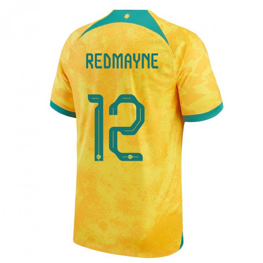 Niño Camiseta Australia Andrew Redmayne #12 Dorado 1ª Equipación 22-24 México