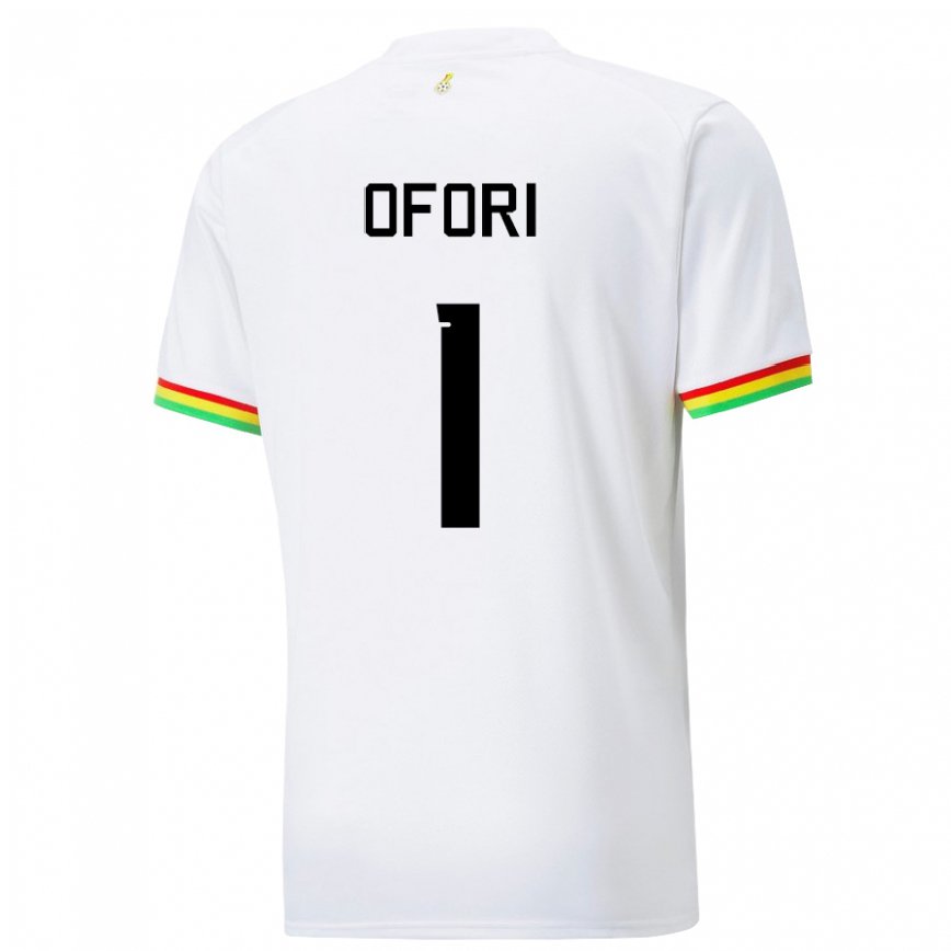 Niño Camiseta Ghana Richard Ofori #1 Blanco 1ª Equipación 22-24 México