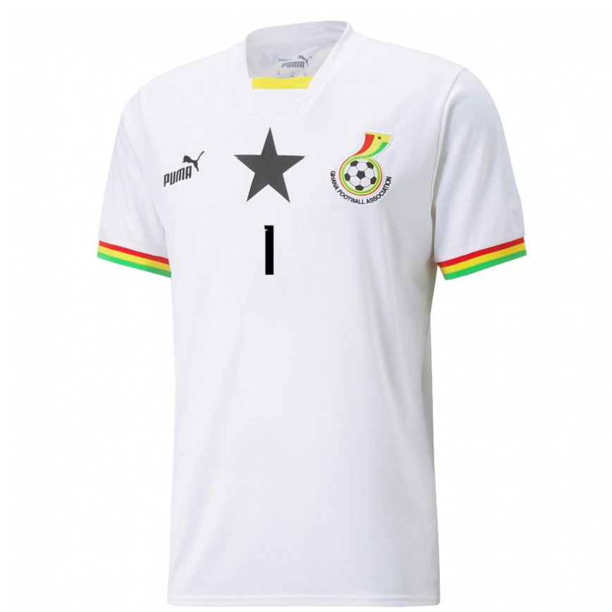 Niño Camiseta Ghana Richard Ofori #1 Blanco 1ª Equipación 22-24 México