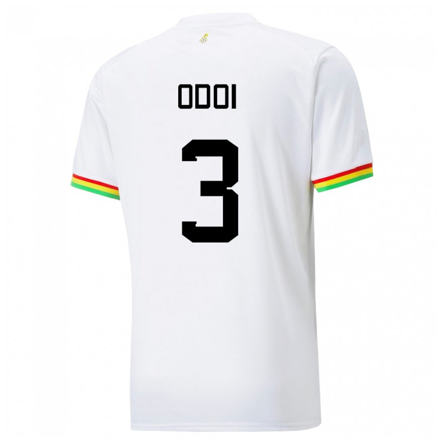 Niño Camiseta Ghana Denis Odoi #3 Blanco 1ª Equipación 22-24 México