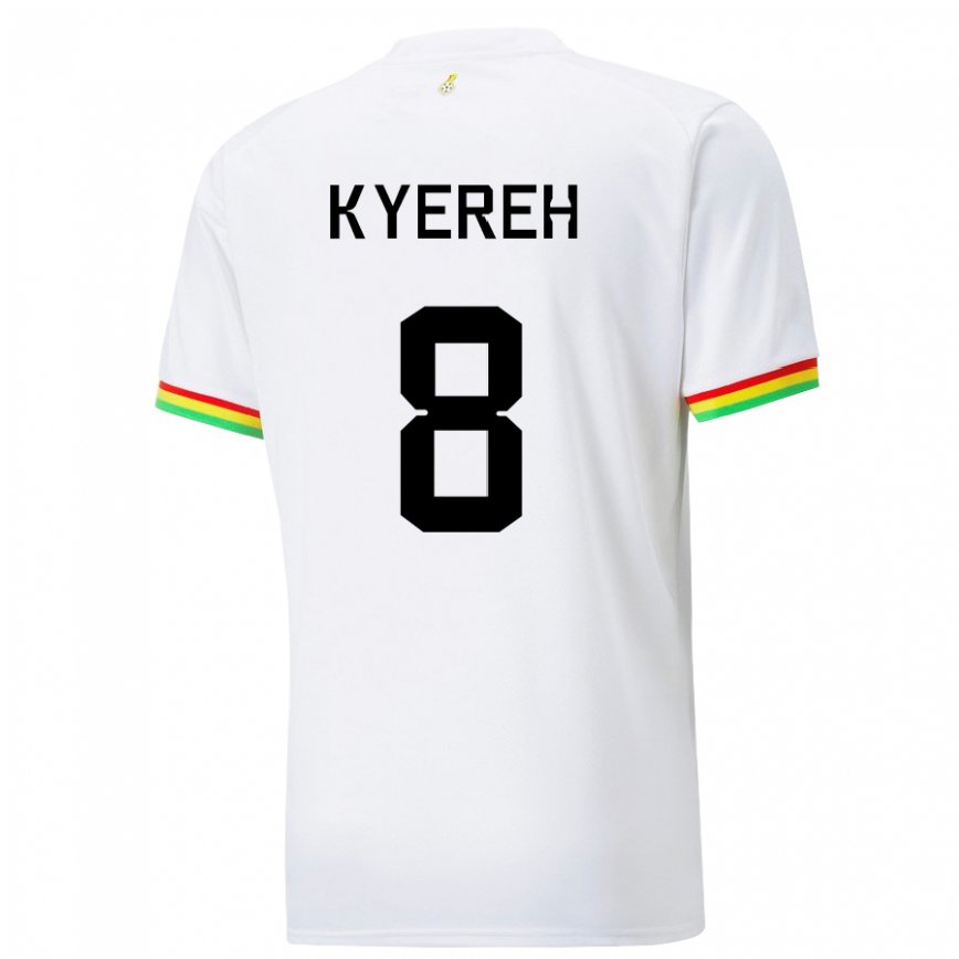 Niño Camiseta Ghana Daniel-kofi Kyereh #8 Blanco 1ª Equipación 22-24 México