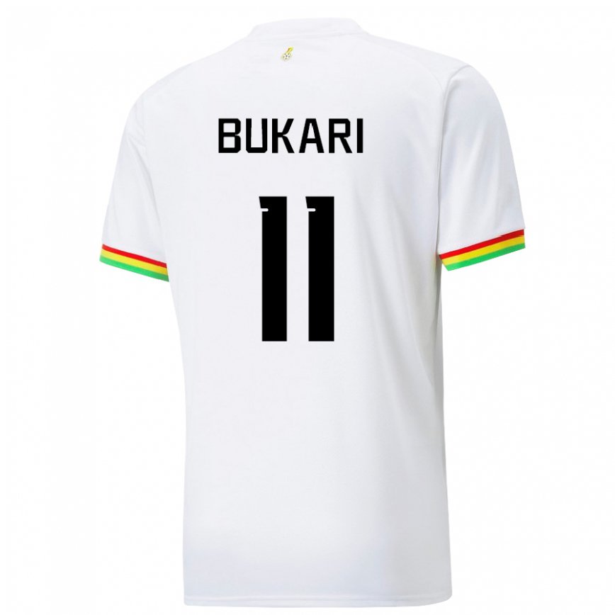 Niño Camiseta Ghana Osman Bukari #11 Blanco 1ª Equipación 22-24 México