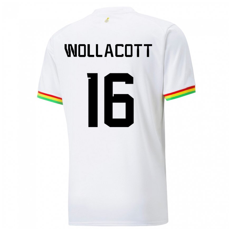 Niño Camiseta Ghana Joe Wollacott #16 Blanco 1ª Equipación 22-24 México