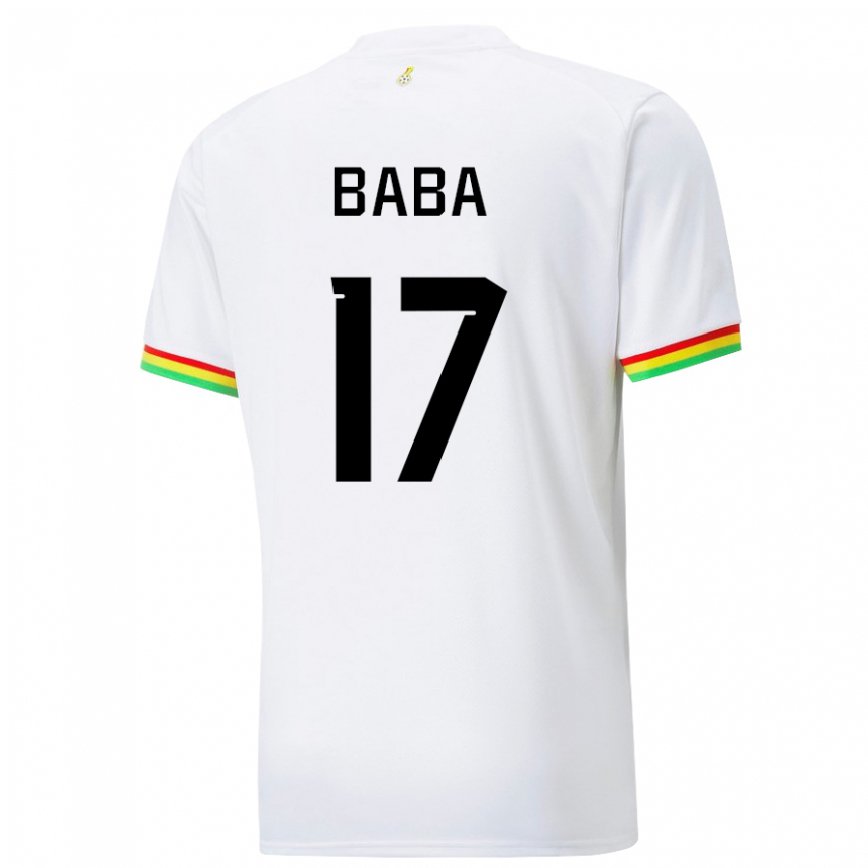 Niño Camiseta Ghana Abdul-rahman Baba #17 Blanco 1ª Equipación 22-24 México