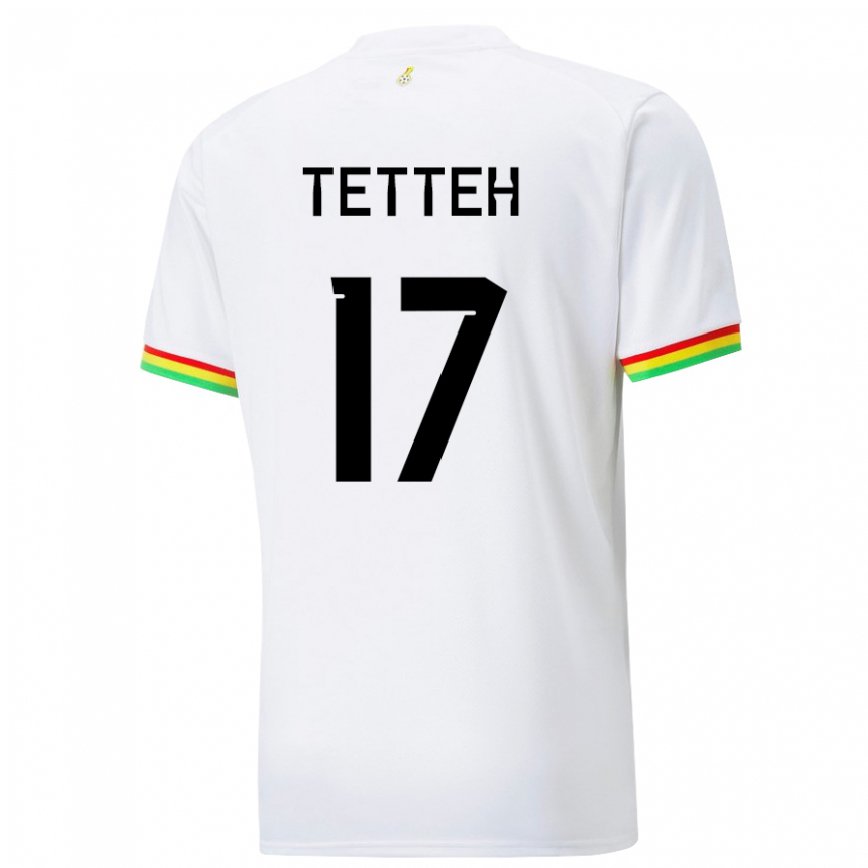 Niño Camiseta Ghana Benjamin Tetteh #17 Blanco 1ª Equipación 22-24 México