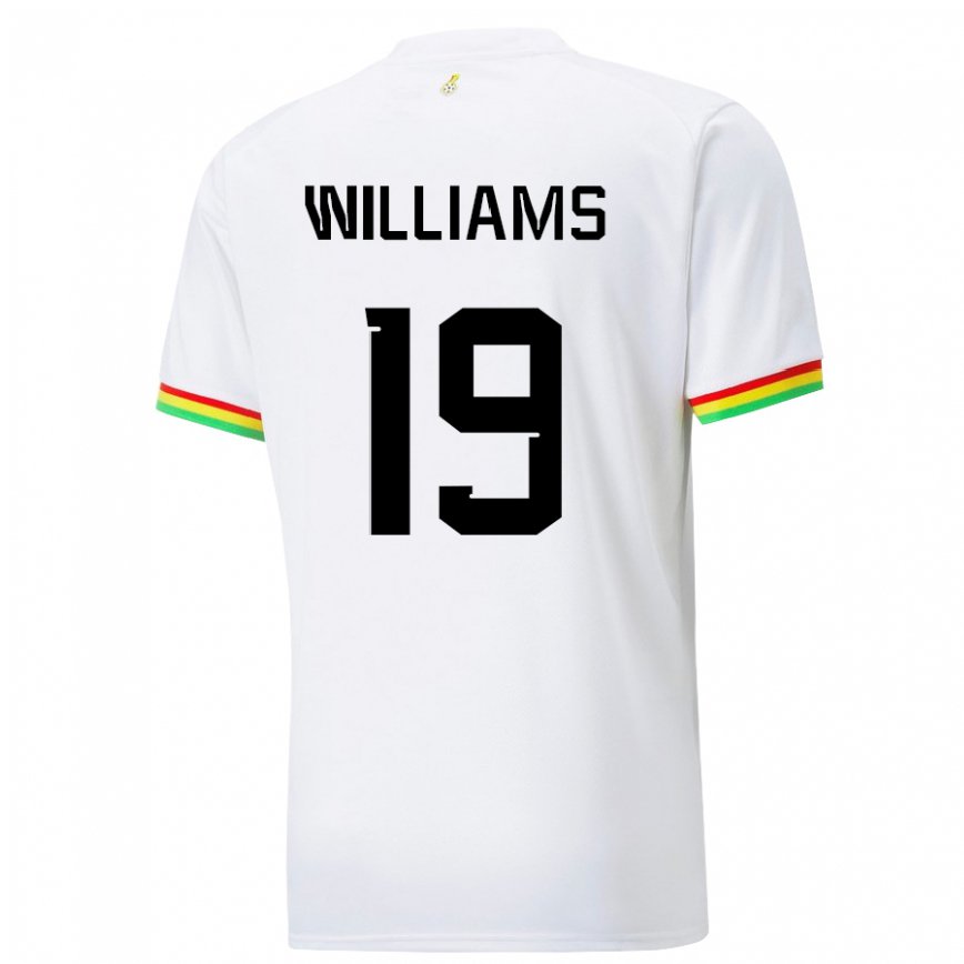 Niño Camiseta Ghana Inaki Williams #19 Blanco 1ª Equipación 22-24 México