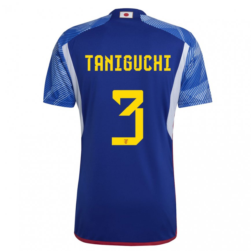 Niño Camiseta Japón Shogo Taniguchi #3 Azul Real 1ª Equipación 22-24 México