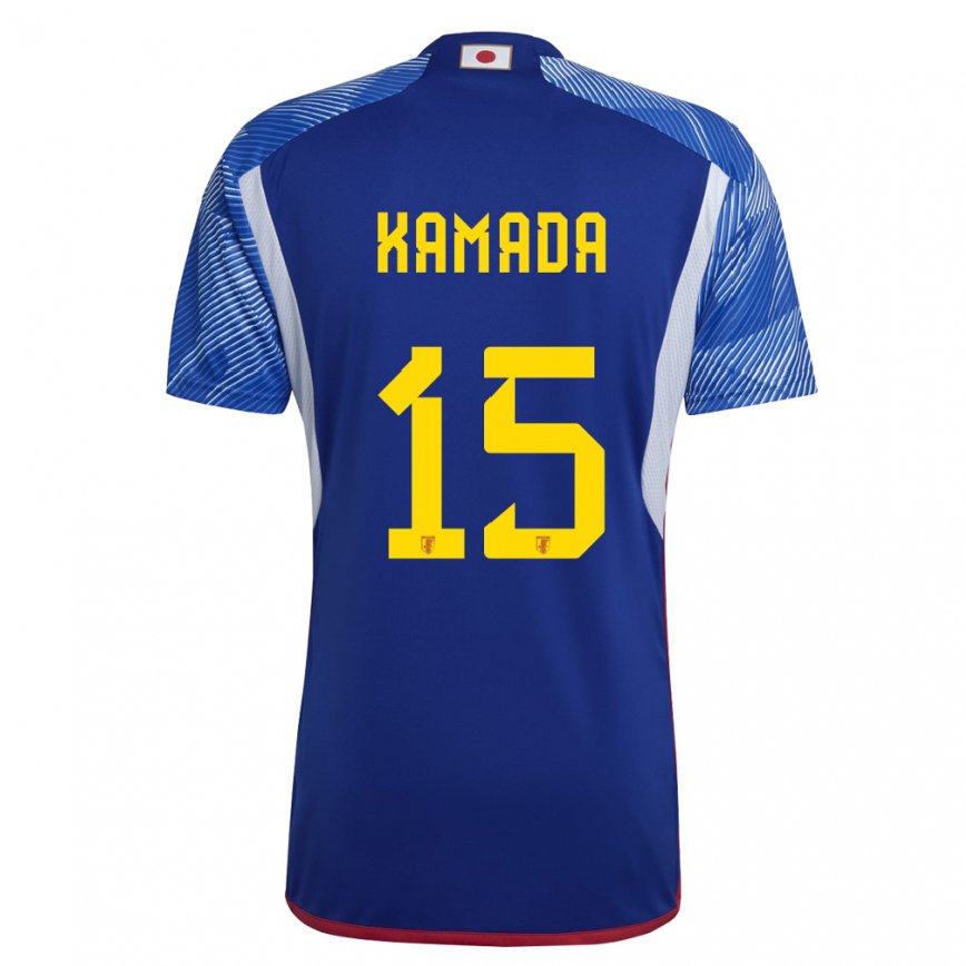 Niño Camiseta Japón Daichi Kamada #15 Azul Real 1ª Equipación 22-24 México