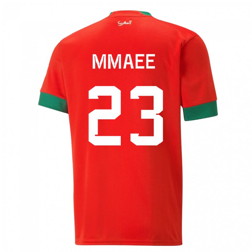 Niño Camiseta Marruecos Ryan Mmaee #23 Rojo 1ª Equipación 22-24 México