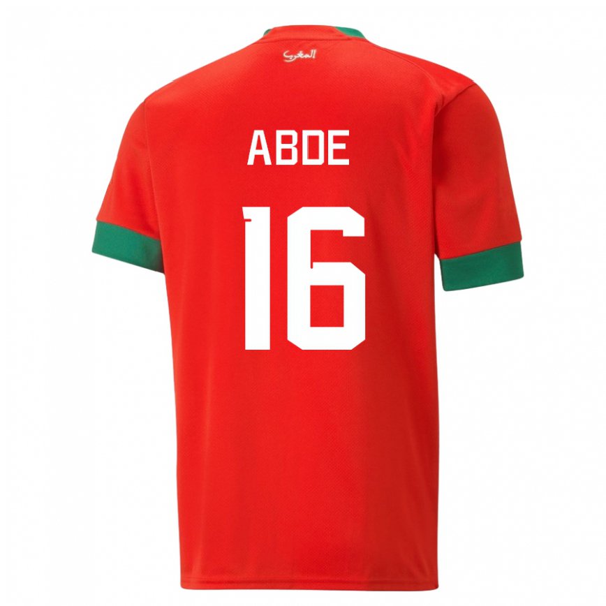 Niño Camiseta Marruecos Ez Abde #16 Rojo 1ª Equipación 22-24 México