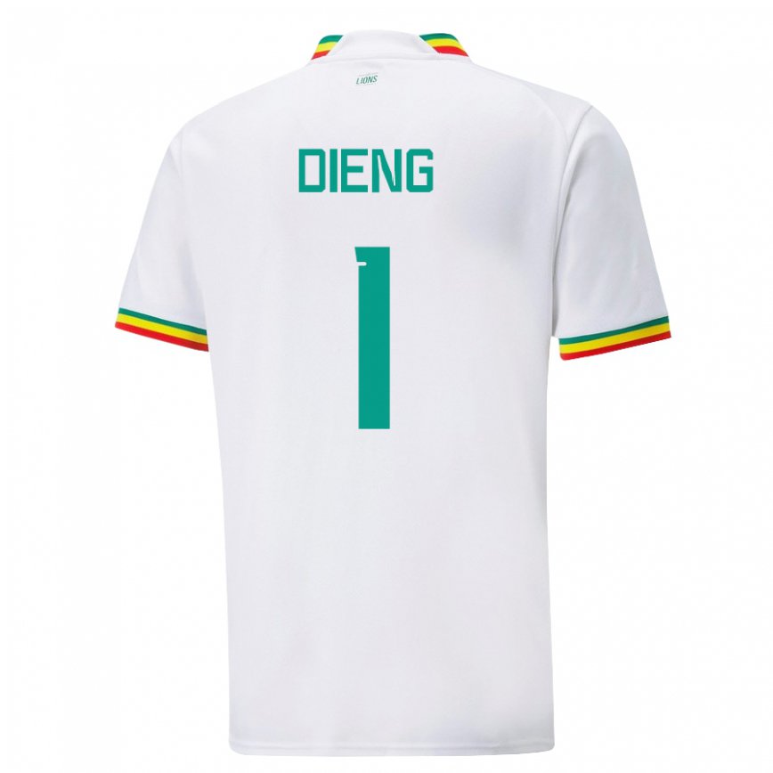 Niño Camiseta Senegal Timothy Dieng #1 Blanco 1ª Equipación 22-24 México