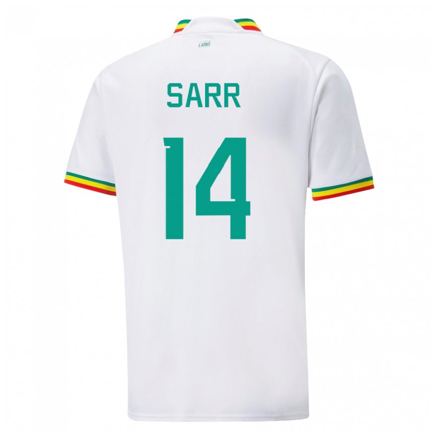 Niño Camiseta Senegal Pape Sarr #14 Blanco 1ª Equipación 22-24 México