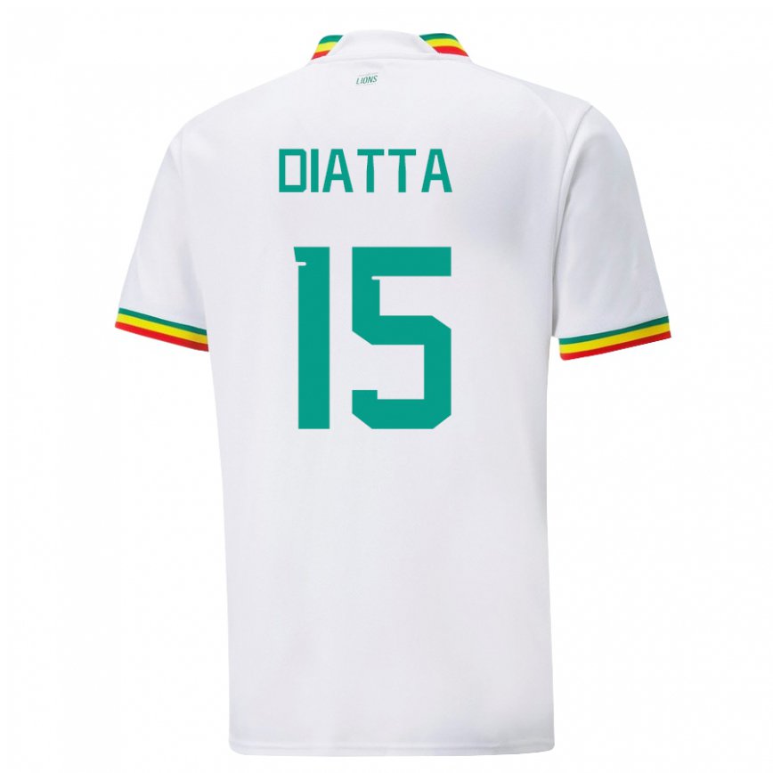 Niño Camiseta Senegal Krepin Diatta #15 Blanco 1ª Equipación 22-24 México