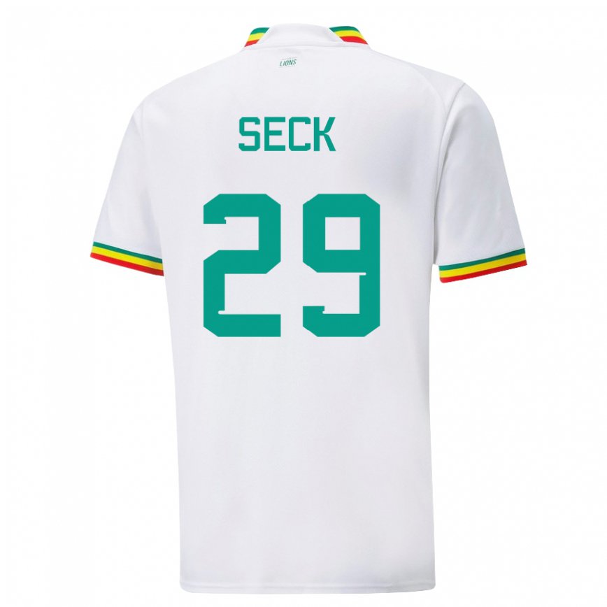 Niño Camiseta Senegal Demba Seck #29 Blanco 1ª Equipación 22-24 México