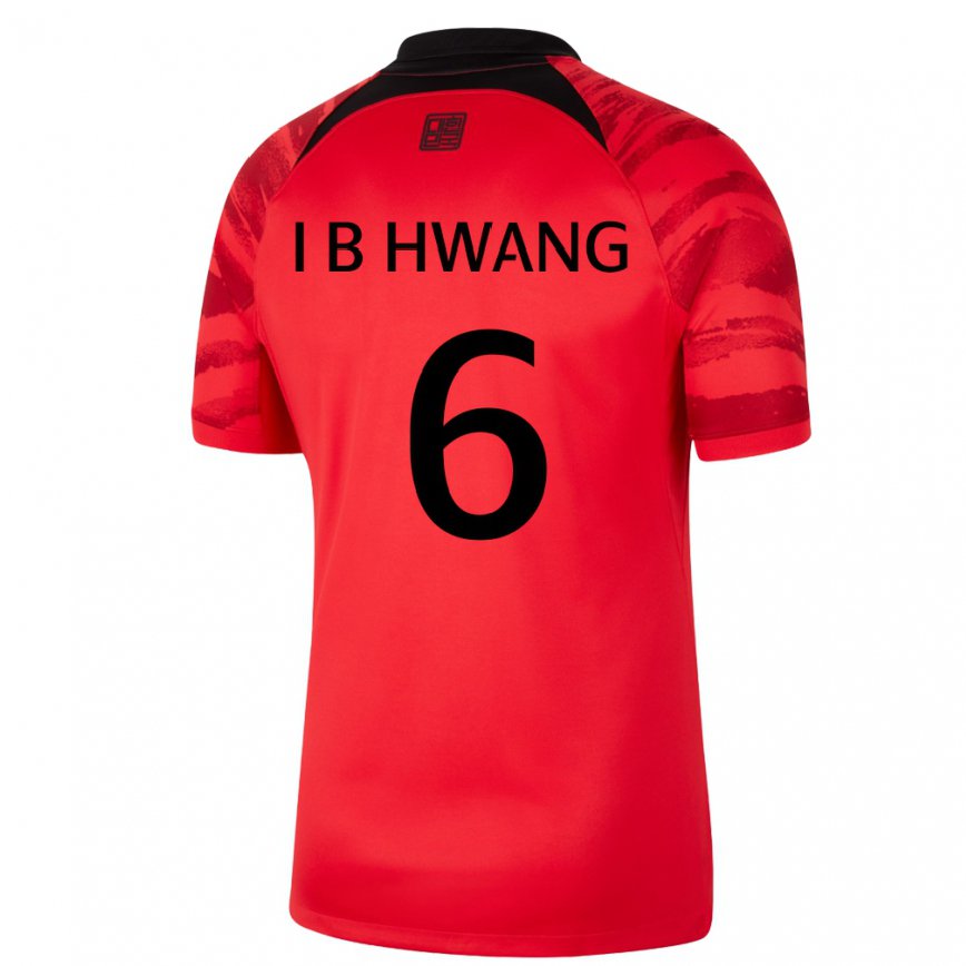 Niño Camiseta Corea Del Sur In-beom Hwang #6 Rojo Volver 1ª Equipación 22-24 México