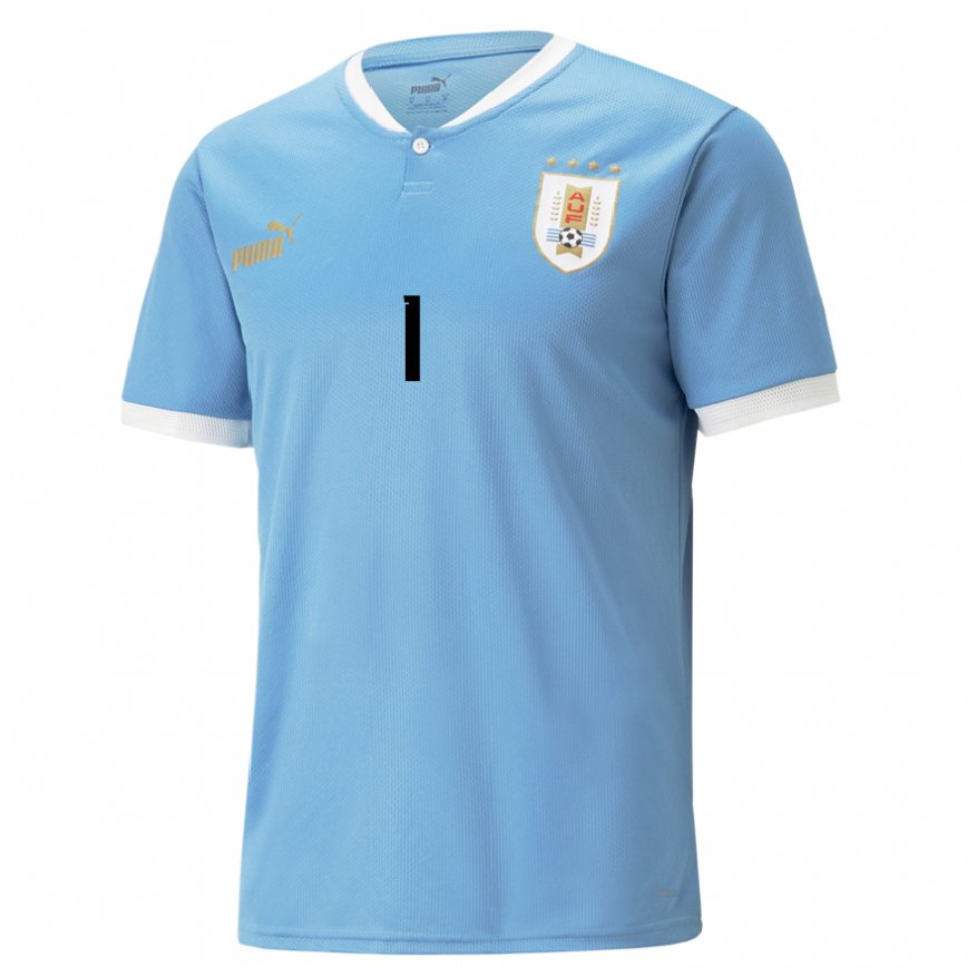 Niño Camiseta Uruguay Fernando Muslera #1 Azul 1ª Equipación 22-24 México