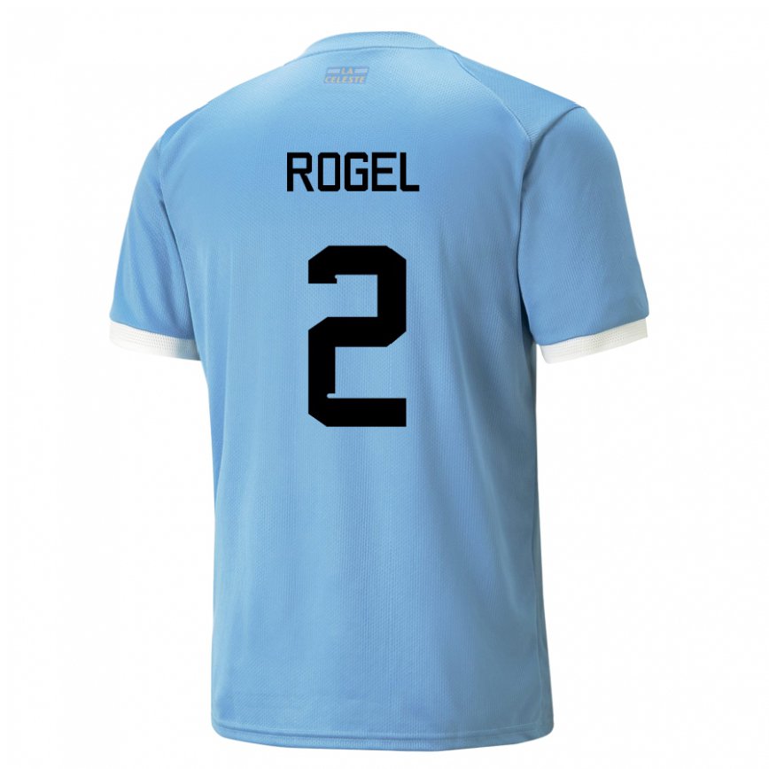 Niño Camiseta Uruguay Agustin Rogel #2 Azul 1ª Equipación 22-24 México