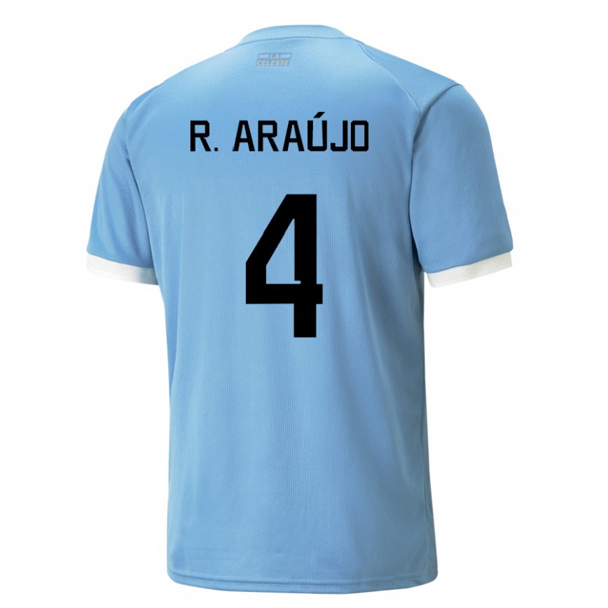 Niño Camiseta Uruguay Ronald Araujo #4 Azul 1ª Equipación 22-24 México