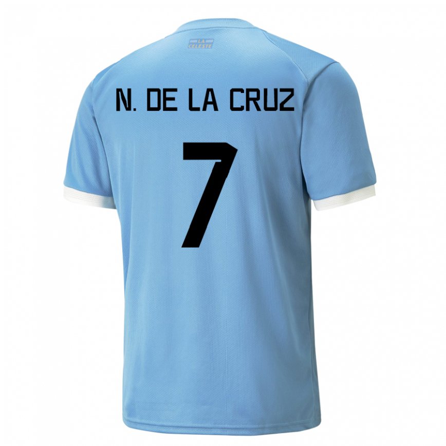 Niño Camiseta Uruguay Nicolas De La Cruz #7 Azul 1ª Equipación 22-24 México