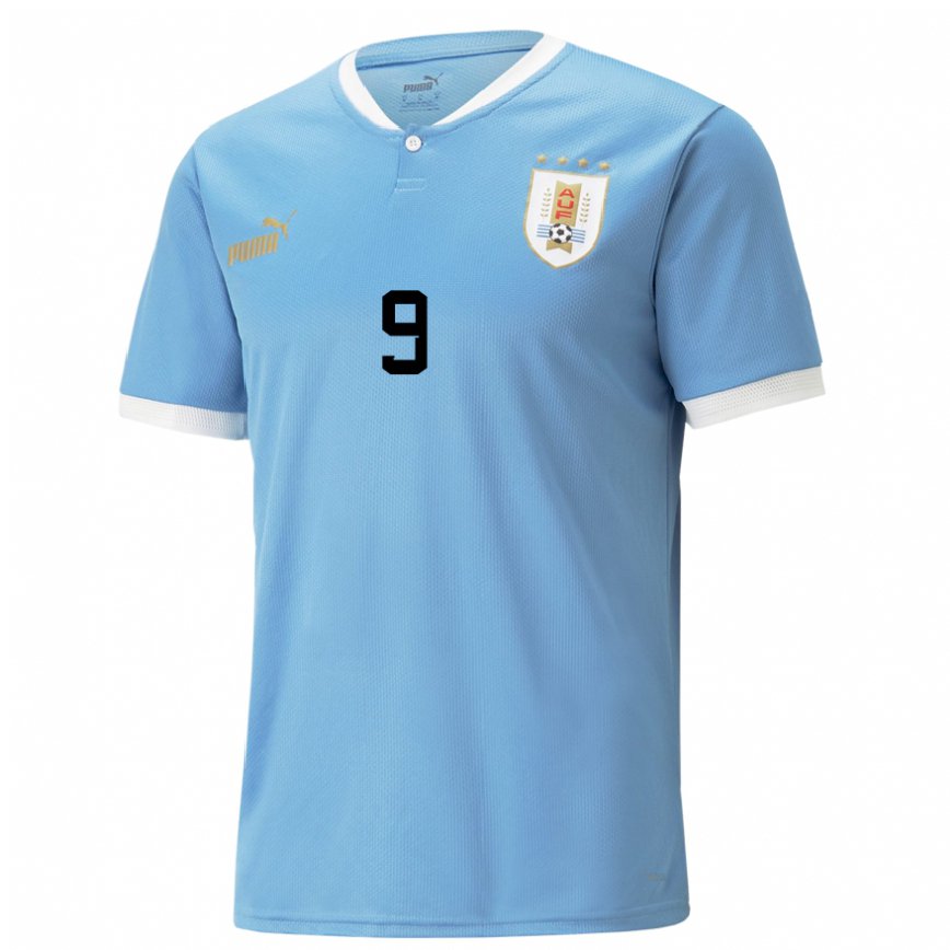 Niño Camiseta Uruguay Luis Suarez #9 Azul 1ª Equipación 22-24 México