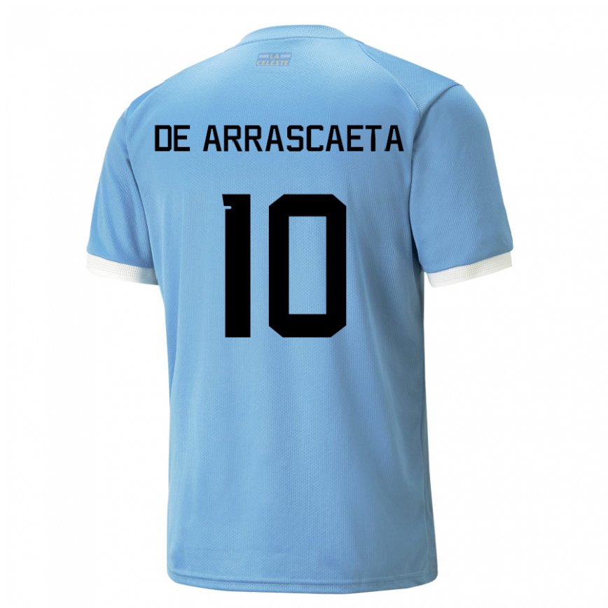 Niño Camiseta Uruguay Giorgian De Arrascaeta #10 Azul 1ª Equipación 22-24 México