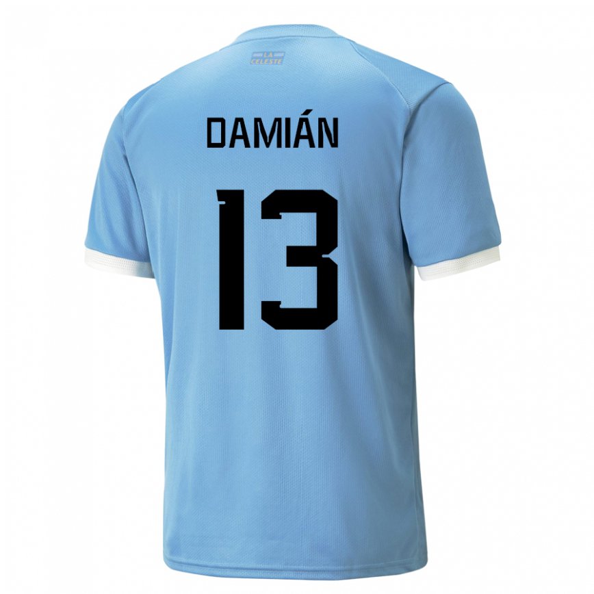 Niño Camiseta Uruguay Damian Suarez #13 Azul 1ª Equipación 22-24 México