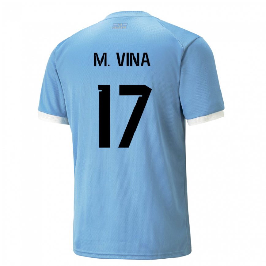 Niño Camiseta Uruguay Matias Vina #17 Azul 1ª Equipación 22-24 México