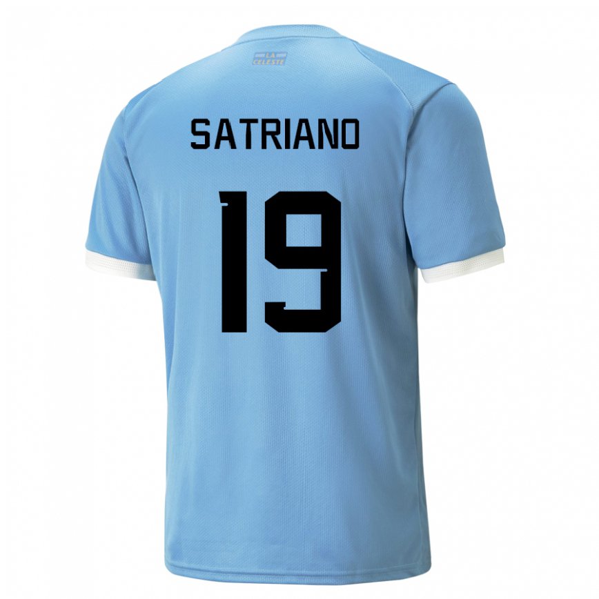 Niño Camiseta Uruguay Martin Satriano #19 Azul 1ª Equipación 22-24 México