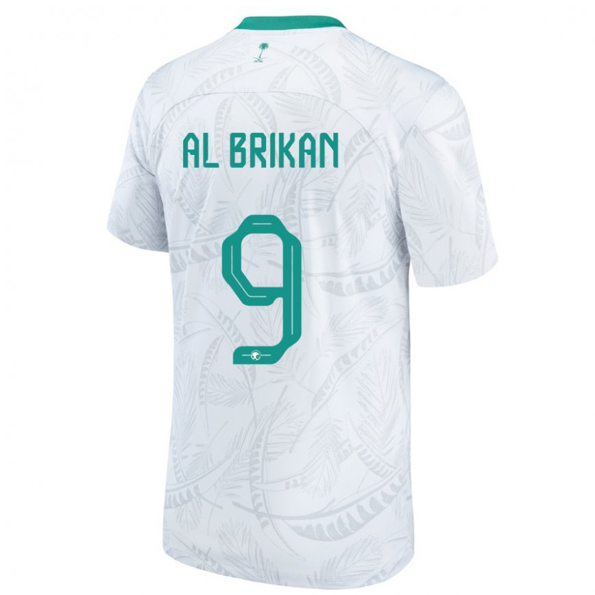 Niño Camiseta Arabia Saudita Feras Al Brikan #9 Blanco 1ª Equipación 22-24 México