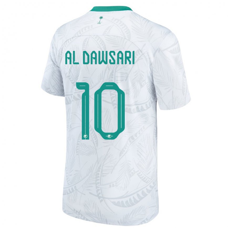 Niño Camiseta Arabia Saudita Salem Al Dawsari #10 Blanco 1ª Equipación 22-24 México