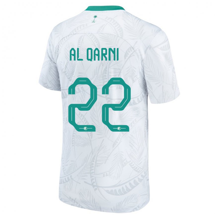 Niño Camiseta Arabia Saudita Fawaz Al Qarni #22 Blanco 1ª Equipación 22-24 México