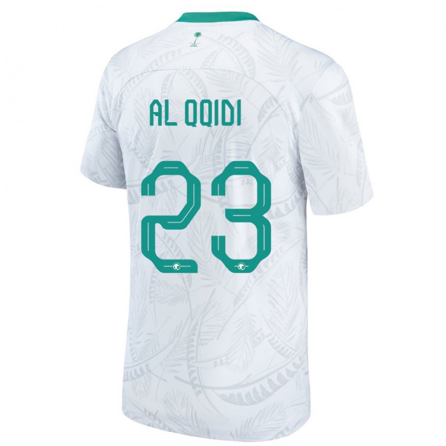 Niño Camiseta Arabia Saudita Nawaf Al Qqidi #23 Blanco 1ª Equipación 22-24 México