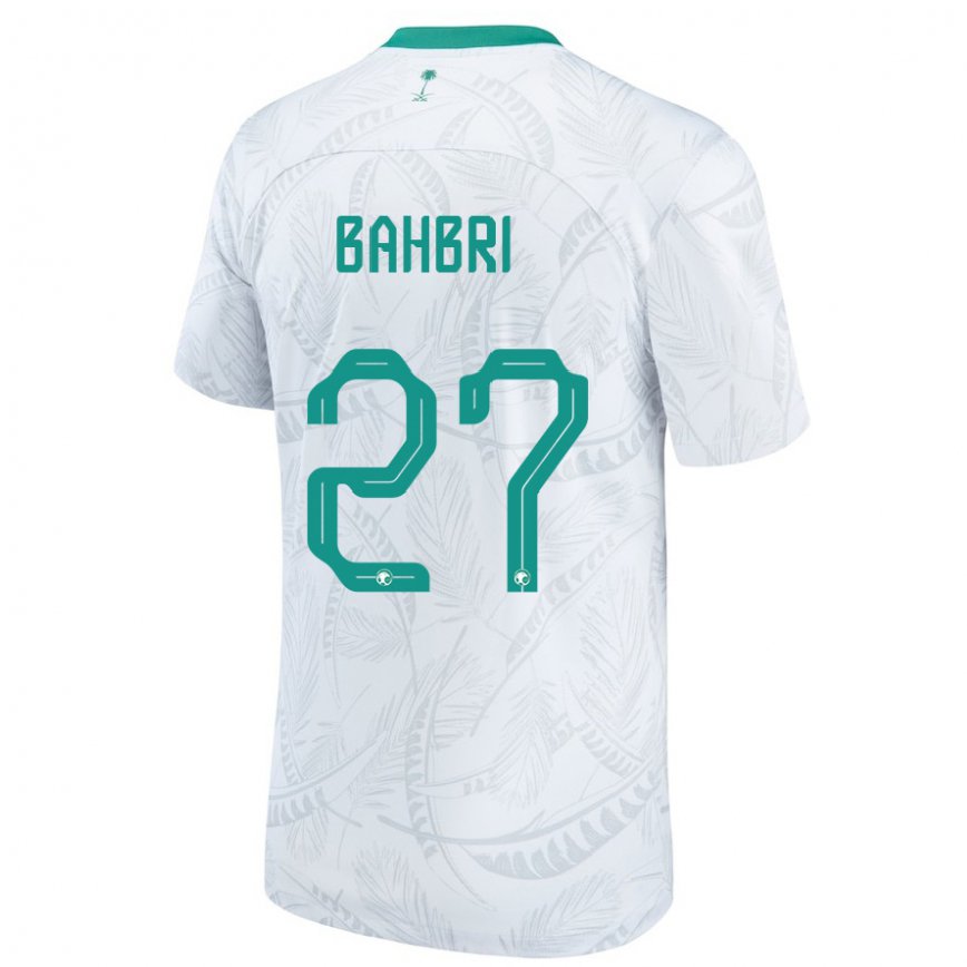 Niño Camiseta Arabia Saudita Hatan Bahbri #27 Blanco 1ª Equipación 22-24 México