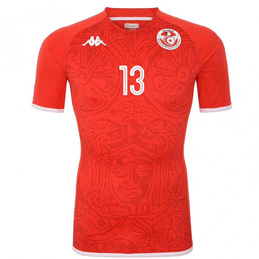 Niño Camiseta Túnez Ferjani Sassi #13 Rojo 1ª Equipación 22-24 México