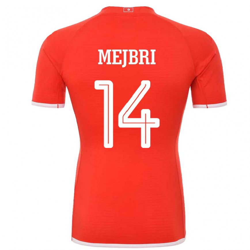 Niño Camiseta Túnez Hannibal Mejbri #14 Rojo 1ª Equipación 22-24 México