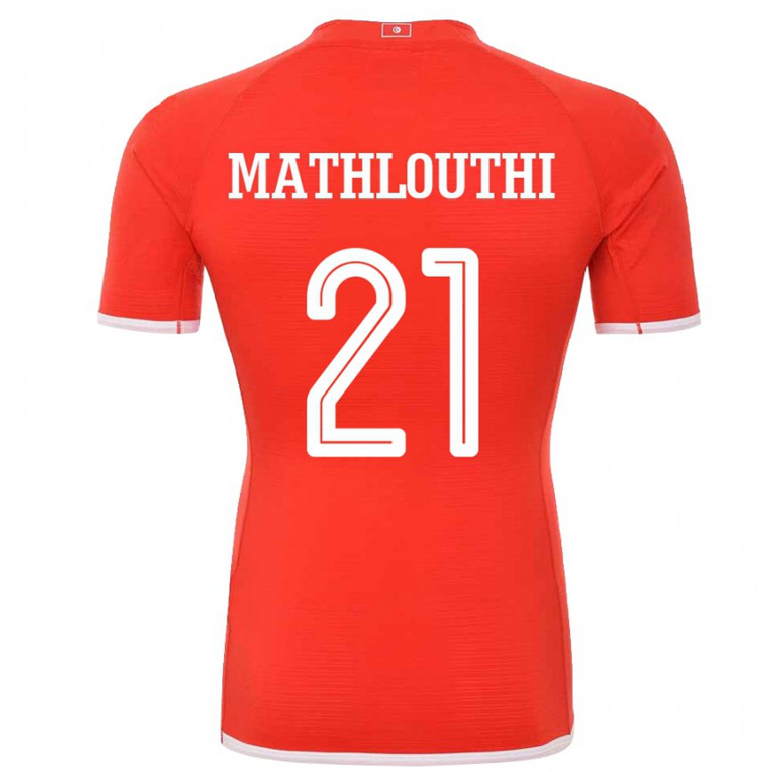 Niño Camiseta Túnez Hamza Mathlouthi #21 Rojo 1ª Equipación 22-24 México